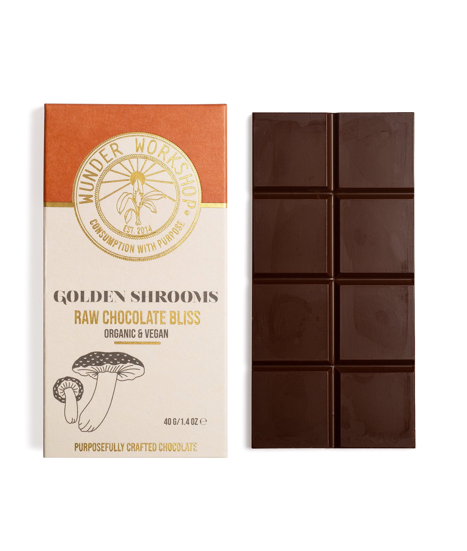 Golden Shrooms Raw CHOCOLATE BLISS BAR